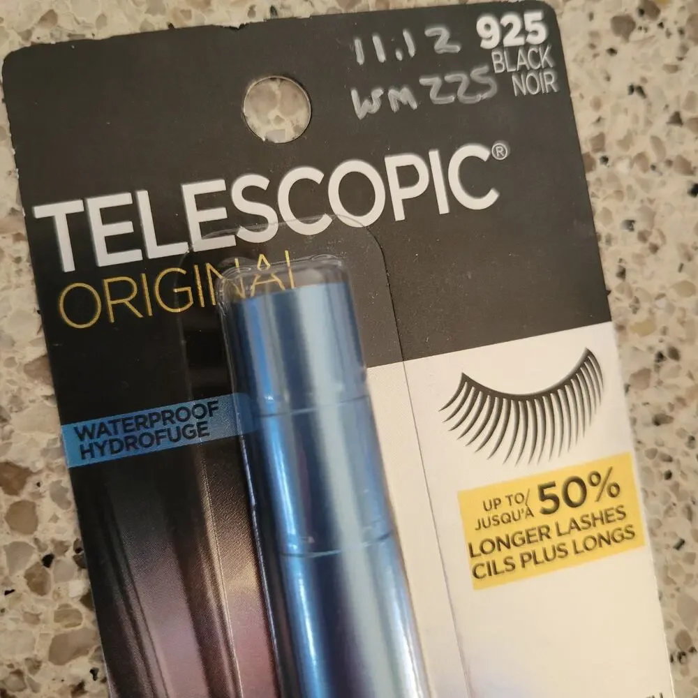 L'Oreal Paris Telescopic Original WATERPROOF Mascara 925 BLACK 0.24 fl oz✨️NIP✨️